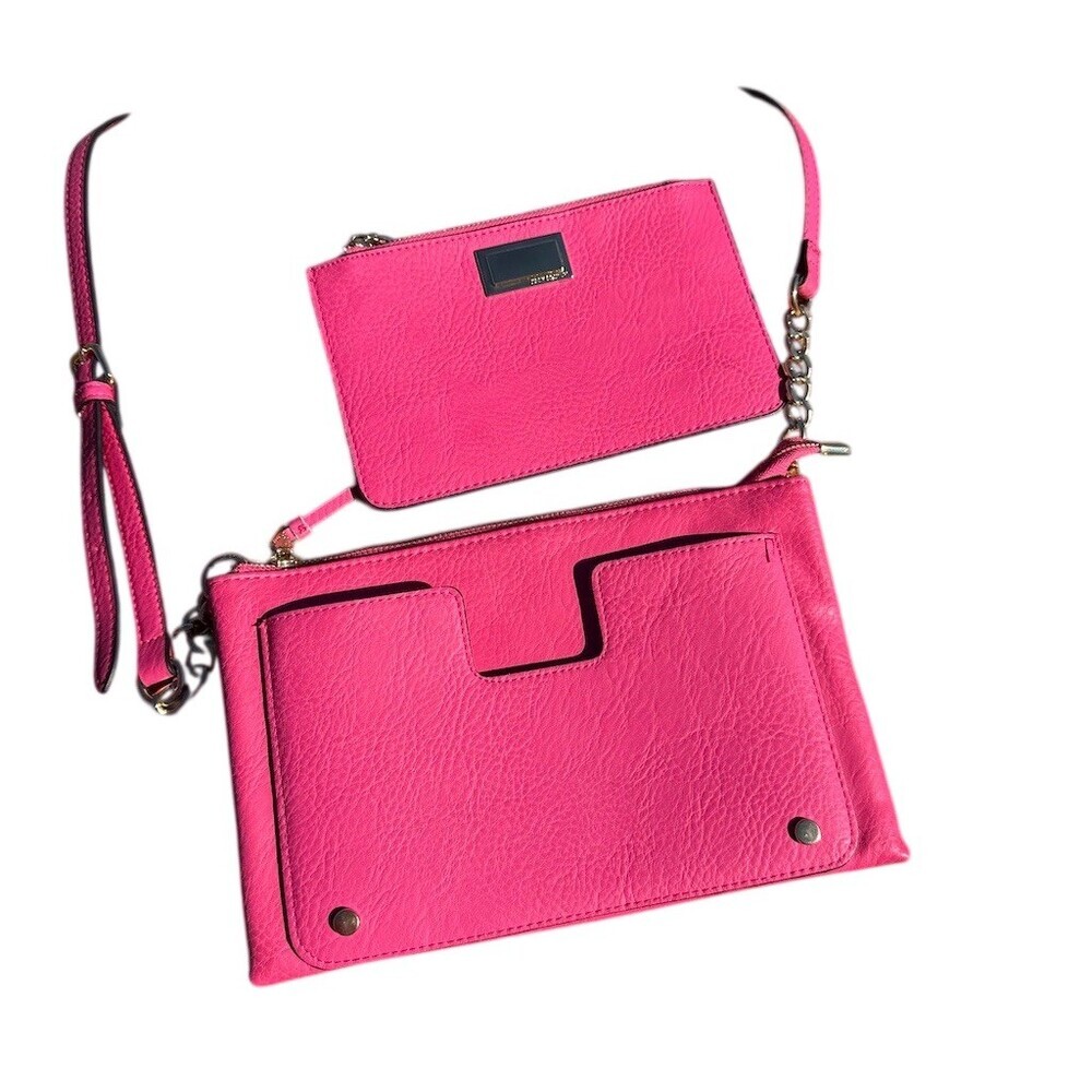 Juicy Couture Crossbody Bag Small Hot Pink With Wristlet - Picture 5 of 8